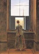 Caspar David Friedrich Woman at the Window (mk10) USA oil painting artist